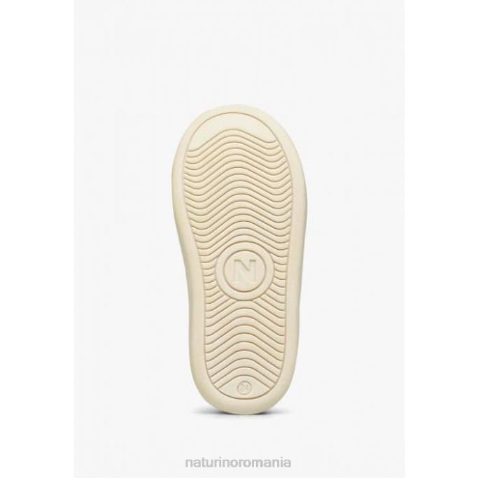 copii Naturino crem-platină quar zip. adidași din piele 4J4P489