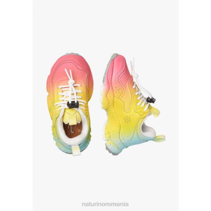 copii Naturino fucsie doi junior. adidași din piele ecologică și material textil 4J4P40