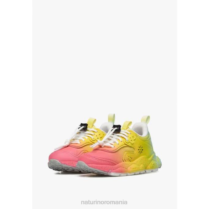 copii Naturino fucsie doi junior. adidași din piele ecologică și material textil 4J4P40