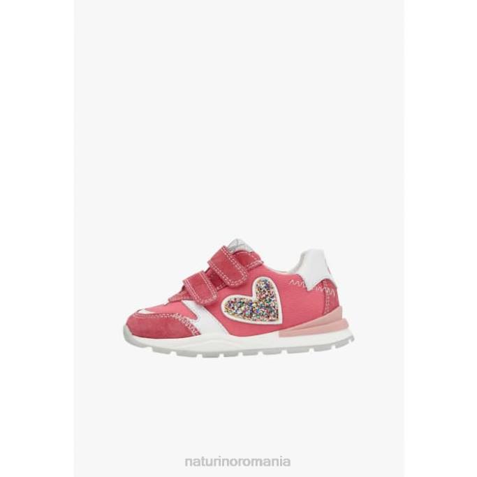 copii Naturino fucsie quelly vl adidași din piele și material textil 4J4P414