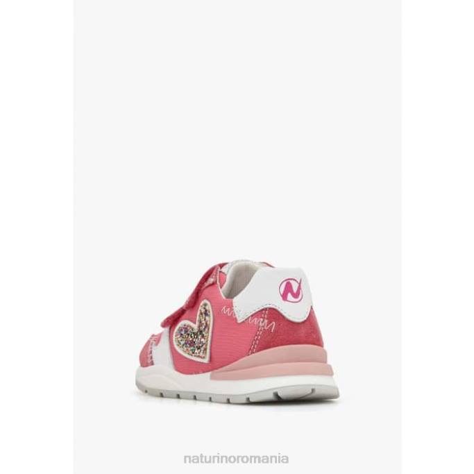copii Naturino fucsie quelly vl adidași din piele și material textil 4J4P414