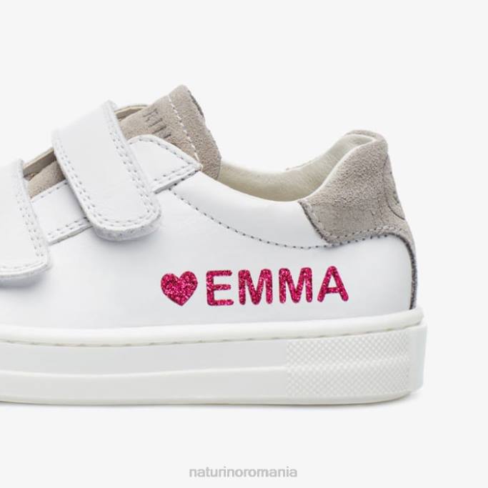 copii Naturino gri/alb gemeni vl adidași din piele 4J4P603