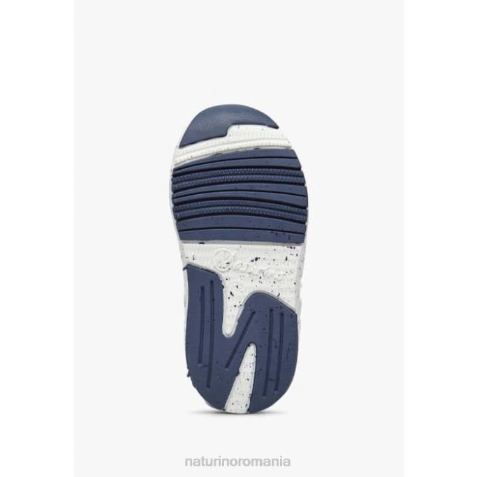 copii Naturino gri-alb jesko star vl. adidasi din piele intoarsa si stofa 4J4P511