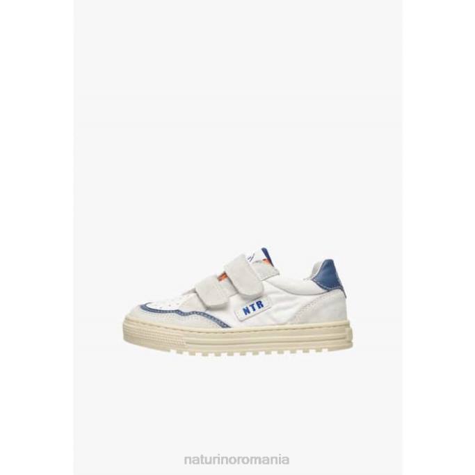 copii Naturino gri-albastru ariton vl. adidași din piele și material textil 4J4P409