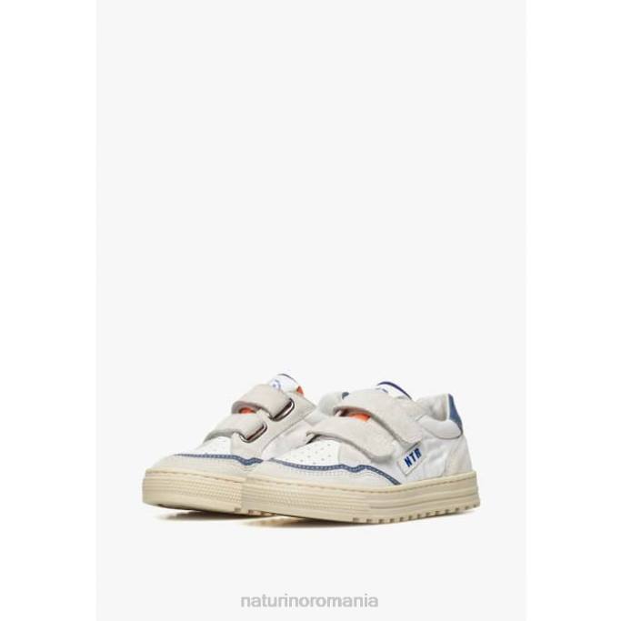 copii Naturino gri-albastru ariton vl. adidași din piele și material textil 4J4P409