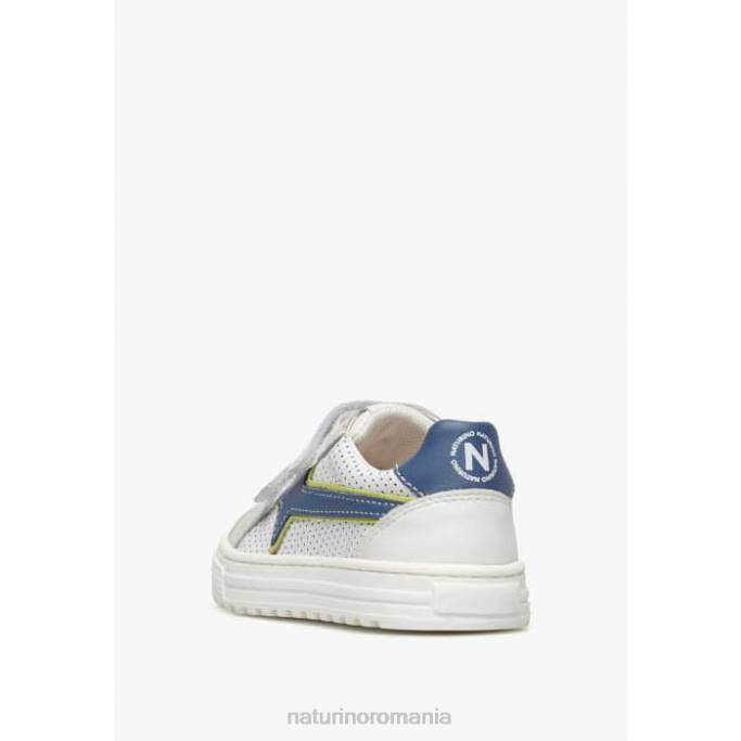 copii Naturino gri-albastru blitz vl. adidași din piele și piele de căprioară 4J4P390