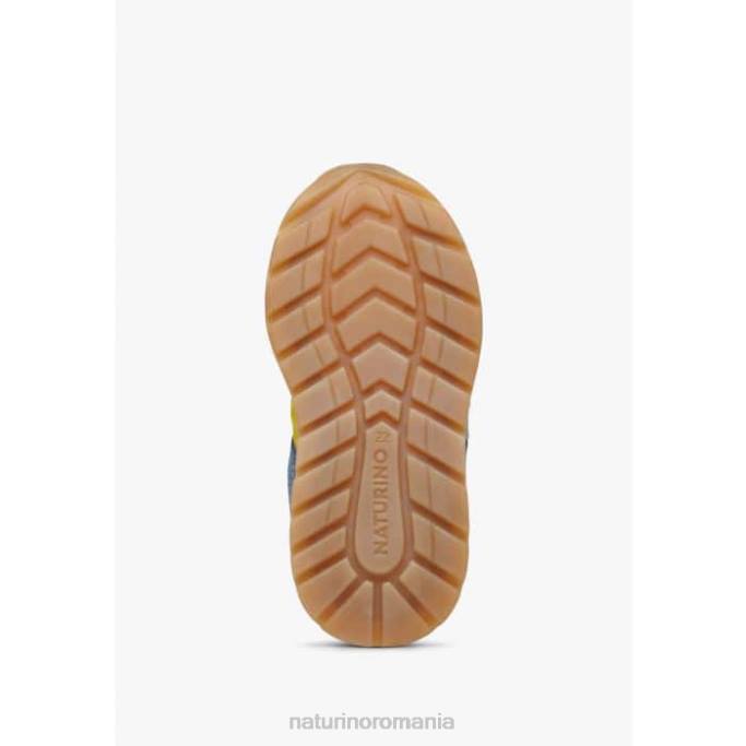 copii Naturino gri-galben evon vl adidasi din piele intoarsa si stofa 4J4P441