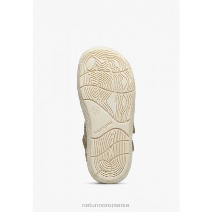 copii Naturino gri-portocaliu lilox vl adidasi din piele intoarsa si stofa 4J4P492