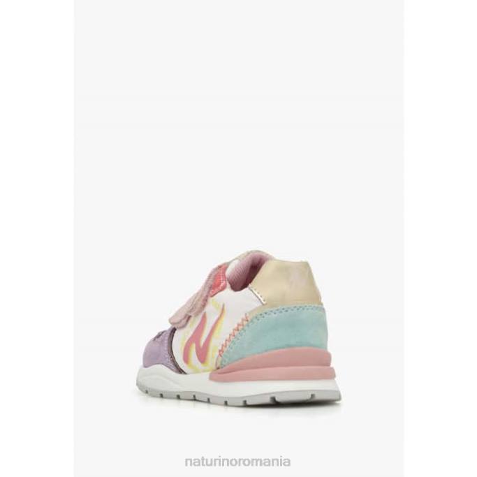 copii Naturino liliac-alb argal vl adidasi din piele intoarsa si stofa 4J4P463