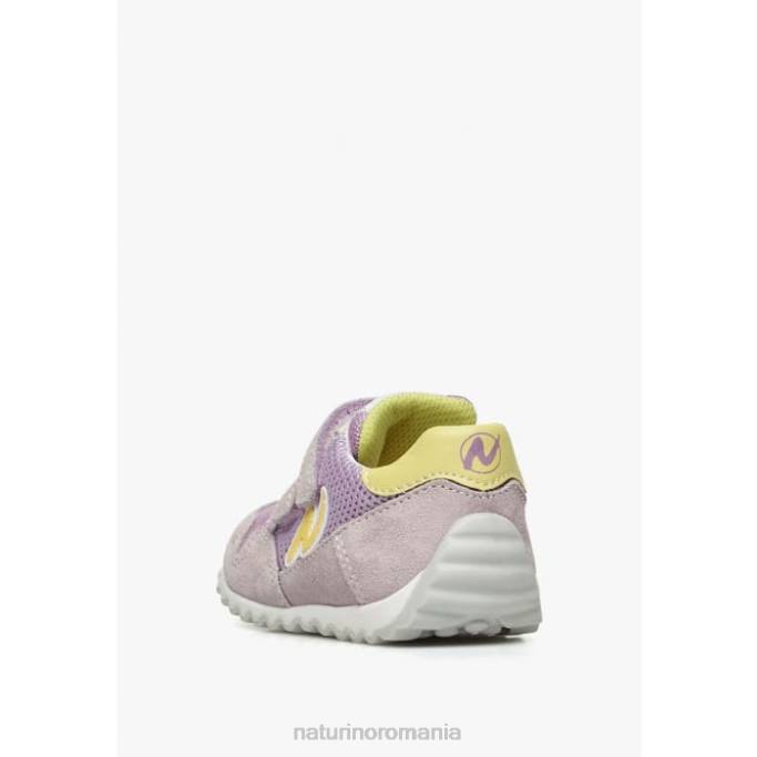 copii Naturino liliac sammy 2 vl. adidași din piele și material textil 4J4P372