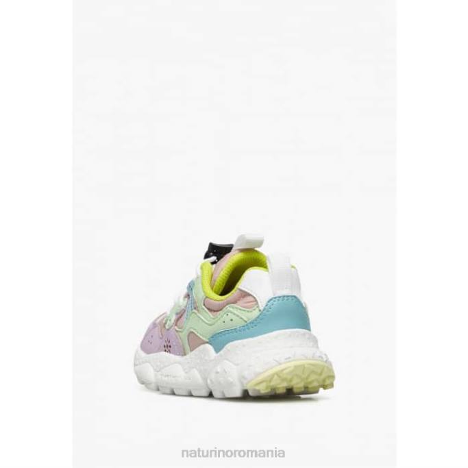 copii Naturino liliac-verde yamano 3 junior. adidași din piele ecologică și țesătură tehnică 4J4P35