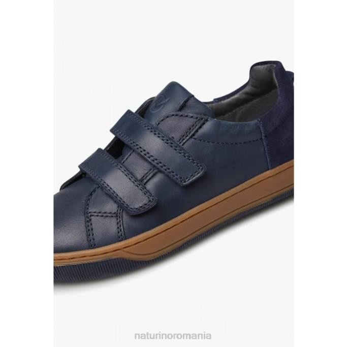 copii Naturino marina caleb vl adidași din piele nappa și piele de căprioară 4J4P435