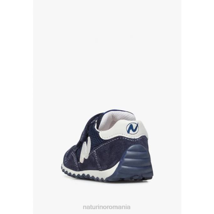 copii Naturino marina sammy 2 vl. adidași din piele și material textil 4J4P493