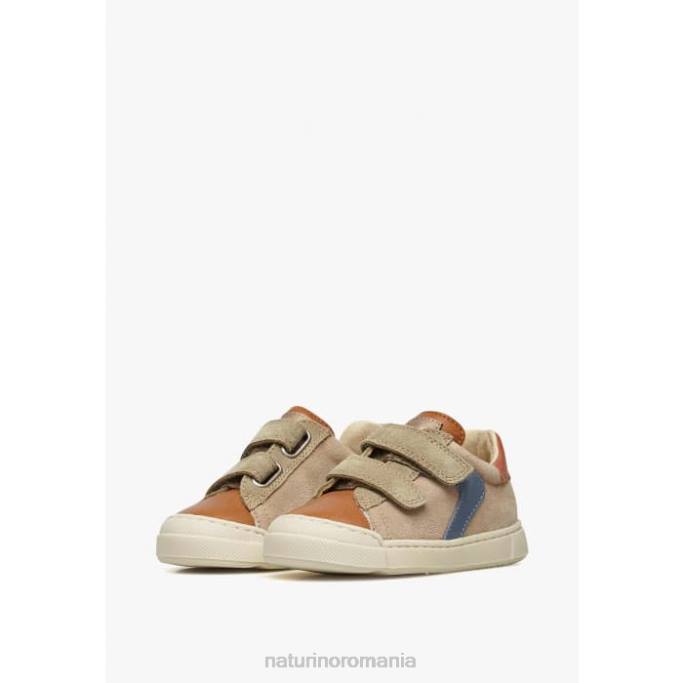 copii Naturino maro-cenușiu porumbel clarendon vl adidași din piele și piele de căprioară 4J4P455