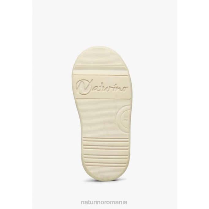 copii Naturino maro-crem zip faluk adidași din piele și piele de căprioară 4J4P424