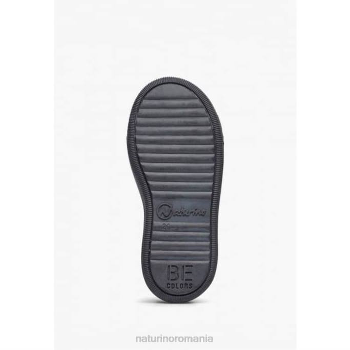 copii Naturino negru caleb vl adidași din piele nappa și piele de căprioară 4J4P523