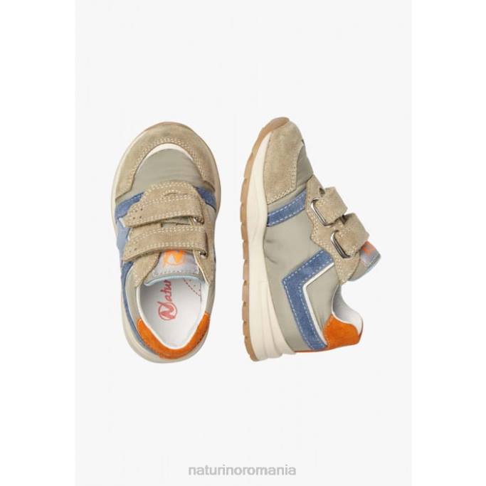 copii Naturino porumbel gri-albastru evon vl adidasi din piele intoarsa si stofa 4J4P448
