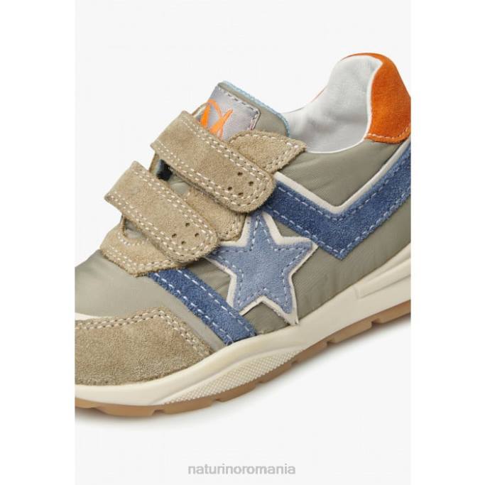 copii Naturino porumbel gri-albastru evon vl adidasi din piele intoarsa si stofa 4J4P448
