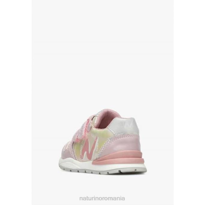copii Naturino roz argal vl adidași din piele și material textil 4J4P445
