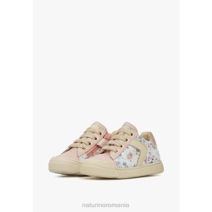 copii Naturino roz clarendon zip adidași din piele și piele de căprioară 4J4P411