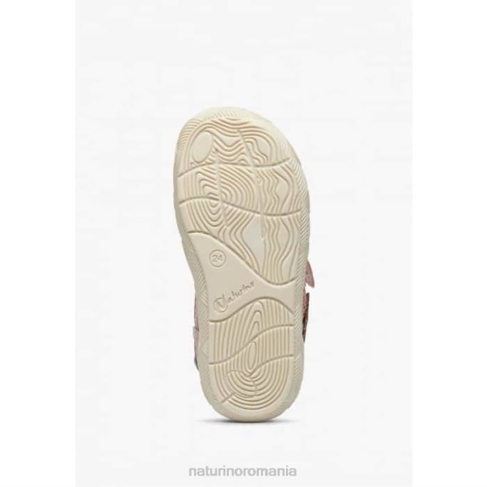 copii Naturino roz lilox vl adidasi din piele intoarsa si stofa 4J4P514