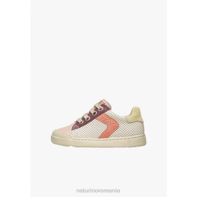 copii Naturino roz pudra-crem clarendon zip adidași din piele și piele de căprioară 4J4P503