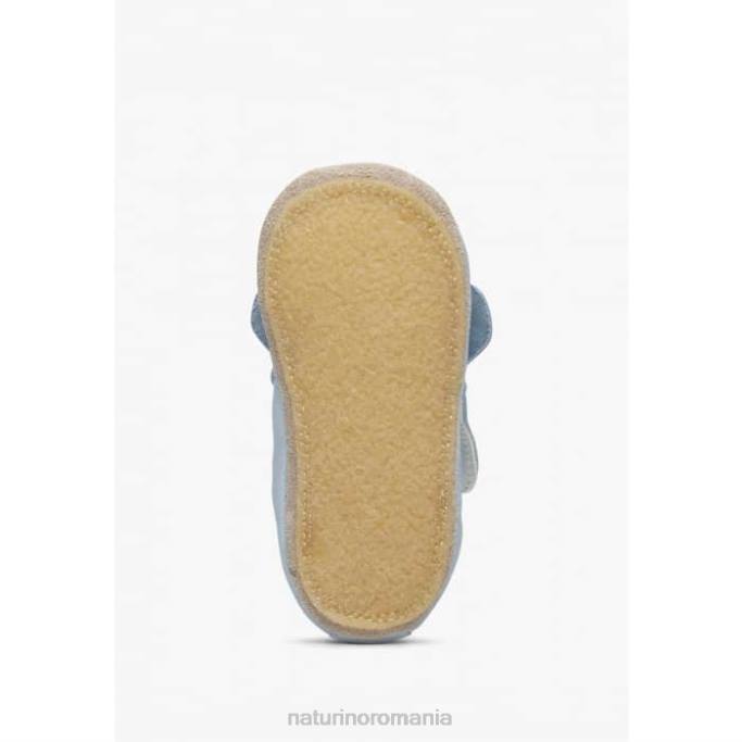 bebelus Naturino albastru deschis dlin pantofi de pătuț cu plasture pentru câini 4J4P8