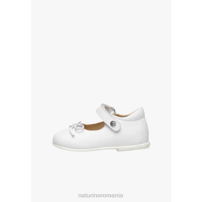 copii Naturino argint balet balerini din piele cu fundita 4J4P311