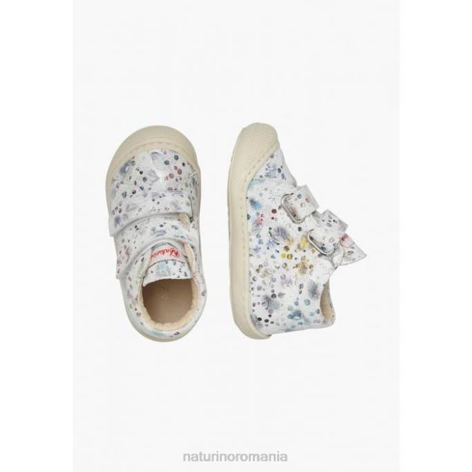 copii Naturino alb cocon vl pantofi de piele intoarsa primii pasi 4J4P181