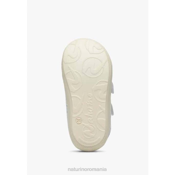 copii Naturino alb cocon vl pantofi de piele intoarsa primii pasi 4J4P181