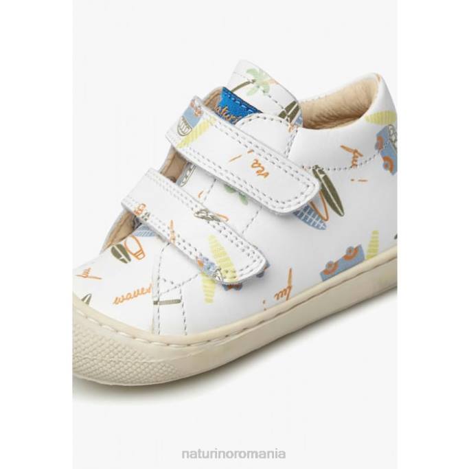 copii Naturino alb cocon vl pantofi primii pasi din piele 4J4P148