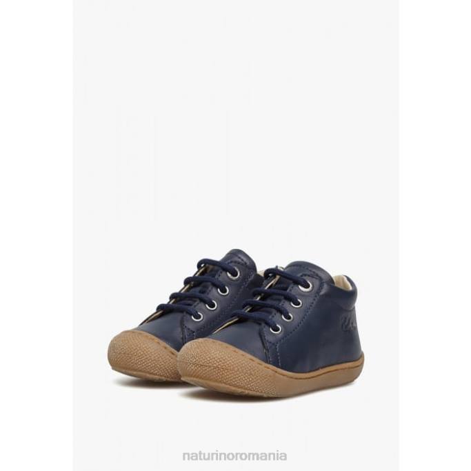 copii Naturino albastru cocon pantofi pentru copii din piele napa 4J4P196