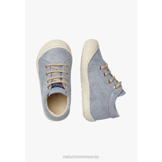 copii Naturino albastru deschis cocon pantofi de piele intoarsa primii pasi 4J4P163