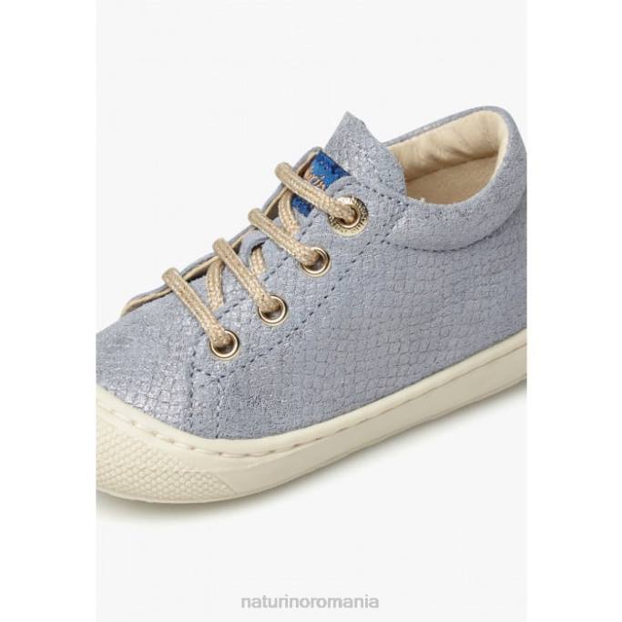 copii Naturino albastru deschis cocon pantofi de piele intoarsa primii pasi 4J4P163