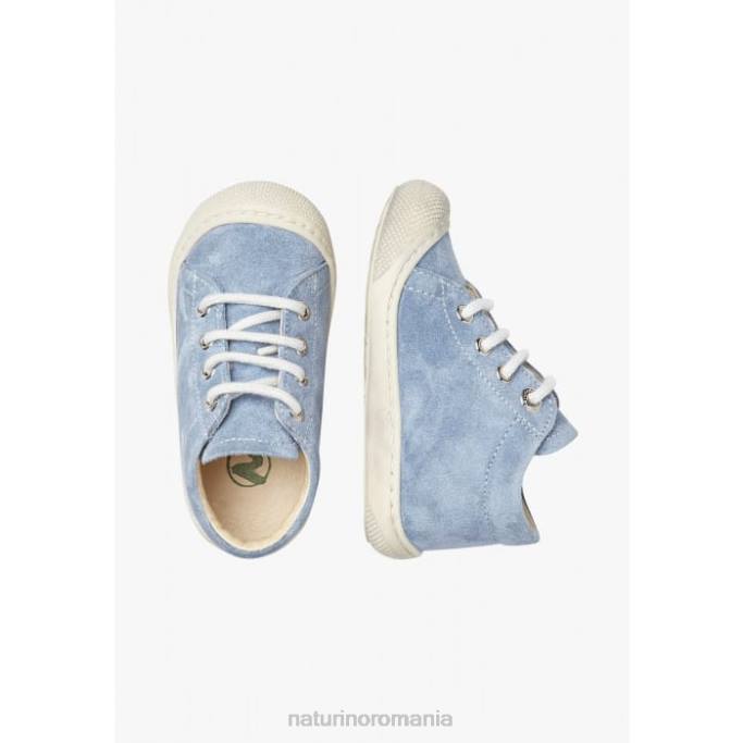 copii Naturino albastru deschis cocon pantofi de piele intoarsa primii pasi 4J4P212