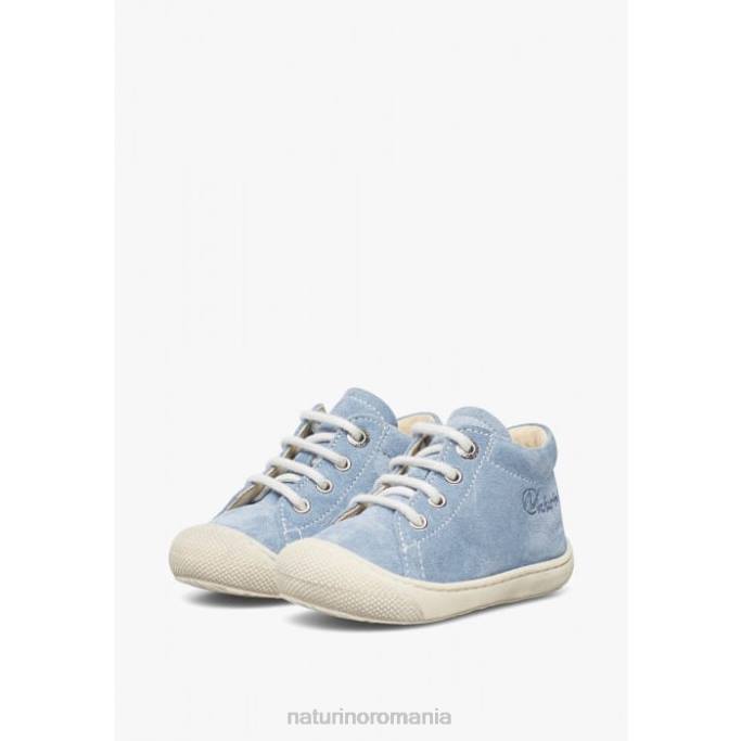 copii Naturino albastru deschis cocon pantofi de piele intoarsa primii pasi 4J4P212