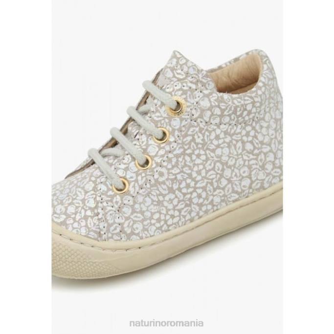 copii Naturino bej cocon pantofi de piele intoarsa primii pasi 4J4P109