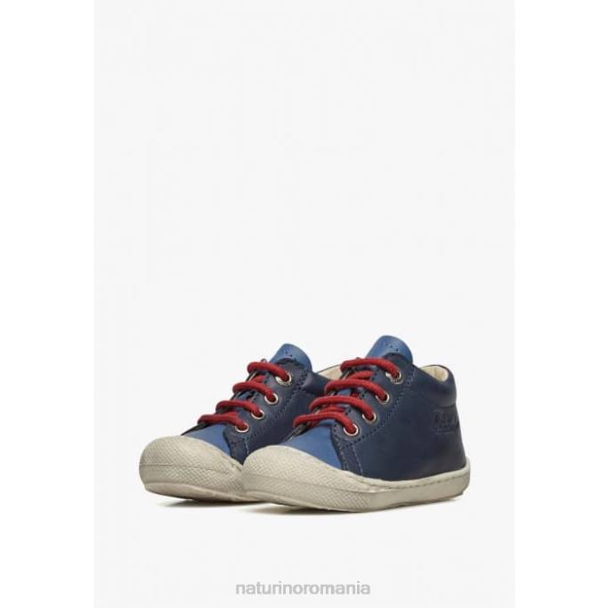 copii Naturino bleumarin-albastru deschis cocon pantofi primii pasi din piele nappa 4J4P178