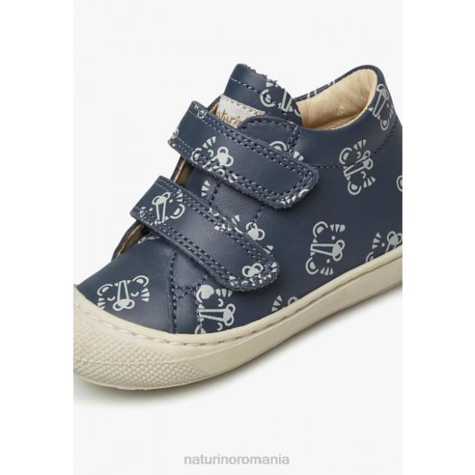 copii Naturino marina cocon vl pantofi pentru copii mici din piele cu imprimeu tigru 4J4P162