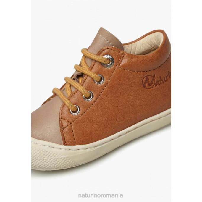 copii Naturino maro cocon pantofi primii pasi din piele nappa 4J4P171