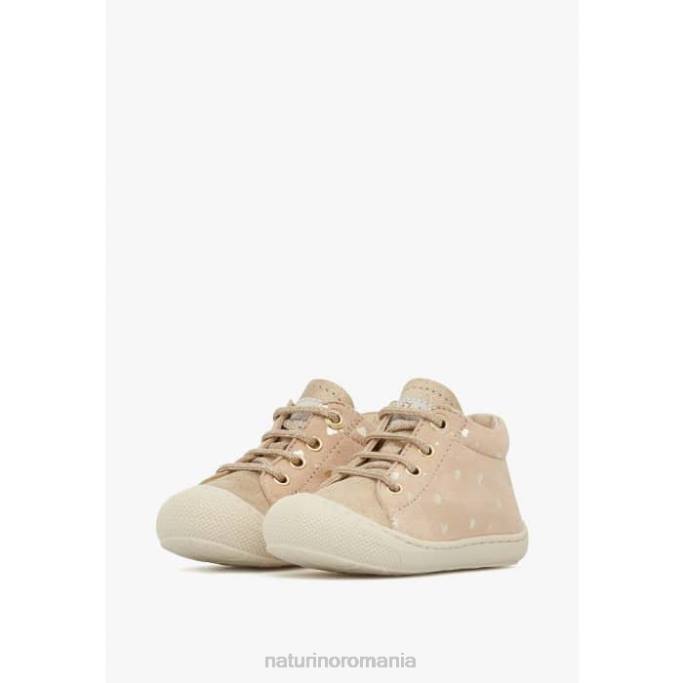 copii Naturino platină cocon pantofi de piele intoarsa primii pasi 4J4P142