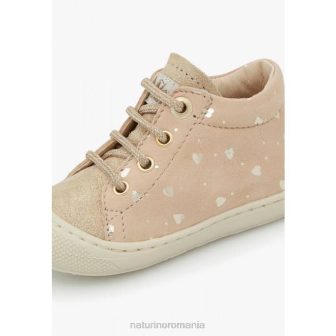 copii Naturino platină cocon pantofi de piele intoarsa primii pasi 4J4P142