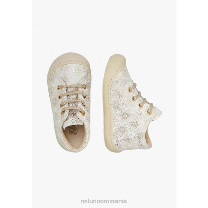 copii Naturino platină cocon pantofi de piele intoarsa primii pasi 4J4P77