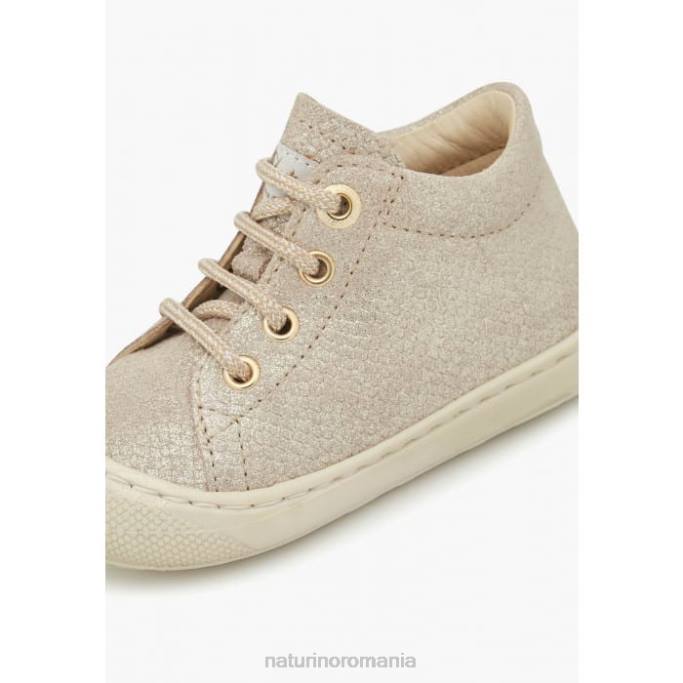 copii Naturino platină cocon pantofi de piele intoarsa primii pasi 4J4P81