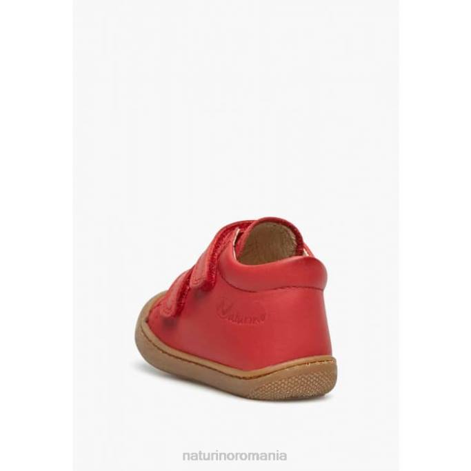 copii Naturino roșu cocon vl pantofi primii pasi din piele nappa 4J4P217