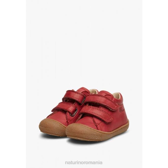 copii Naturino roșu granat cocon vl pantofi primii pasi din piele nappa 4J4P227