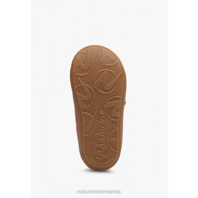 copii Naturino roșu granat cocon vl pantofi primii pasi din piele nappa 4J4P227