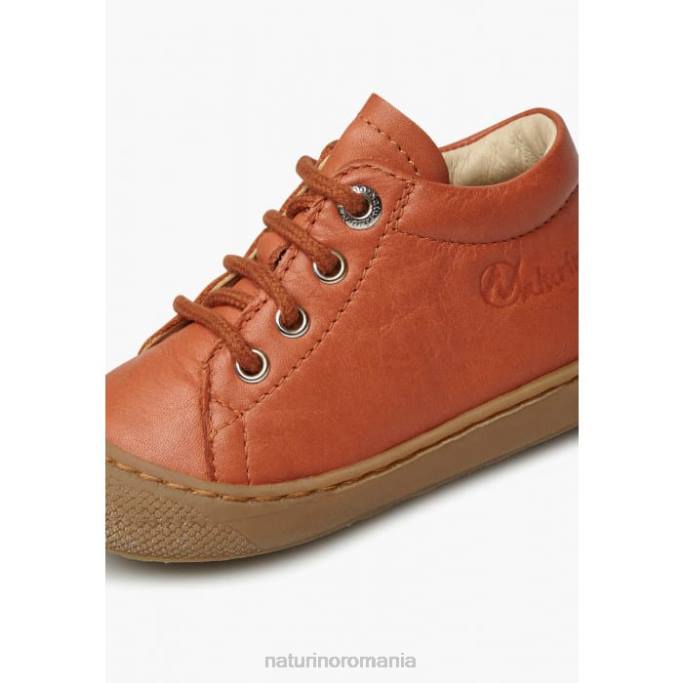 copii Naturino roșu-închis cocon pantofi pentru copii din piele napa 4J4P66