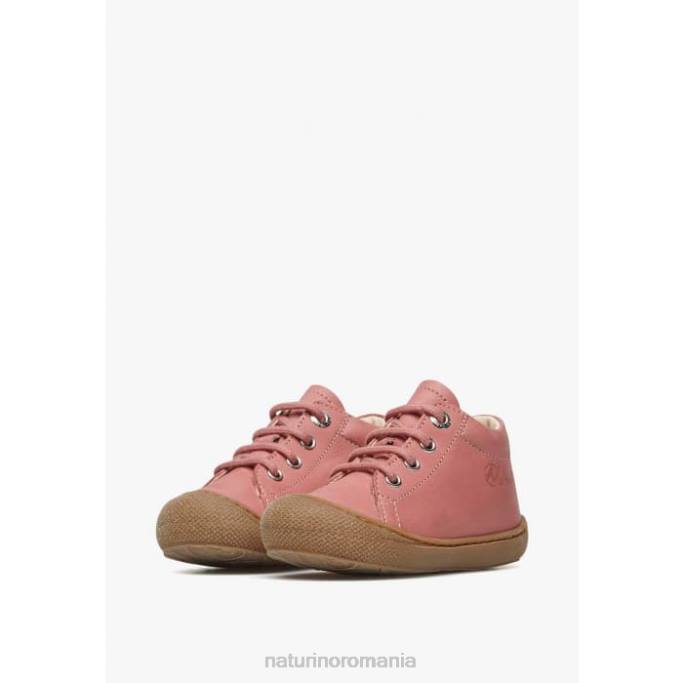 copii Naturino roz aprins cocon pantofi pentru copii din piele napa 4J4P174