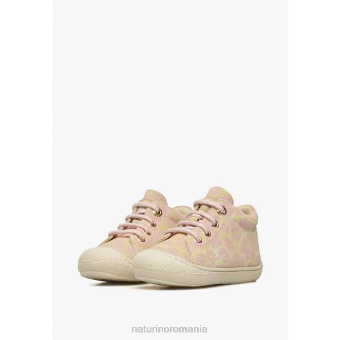 copii Naturino roz-auriu pudra cocon pantofi de piele intoarsa primii pasi 4J4P79
